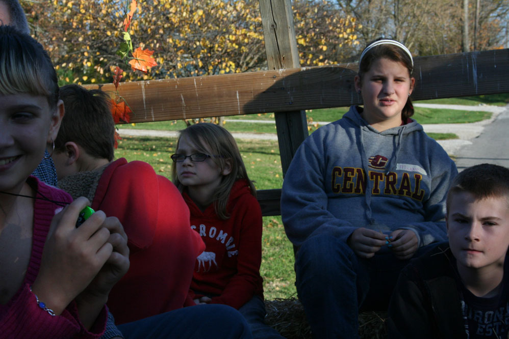 Kids on Hayride